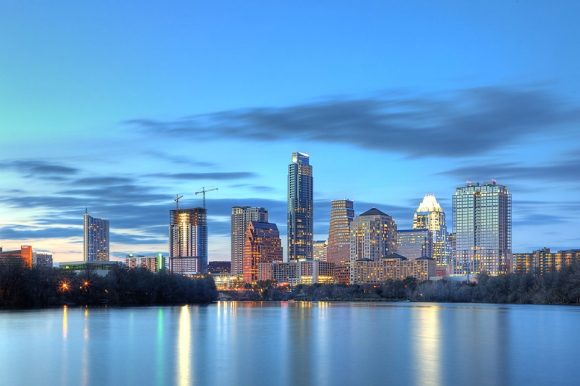 Austin Skyline photograph, taken for the Austonian building