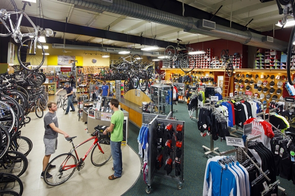 Interior photography of the Bicycle Sport Shop Hwy. 183 location